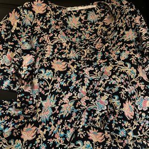 Flowy & Floral Chiffon Blouse